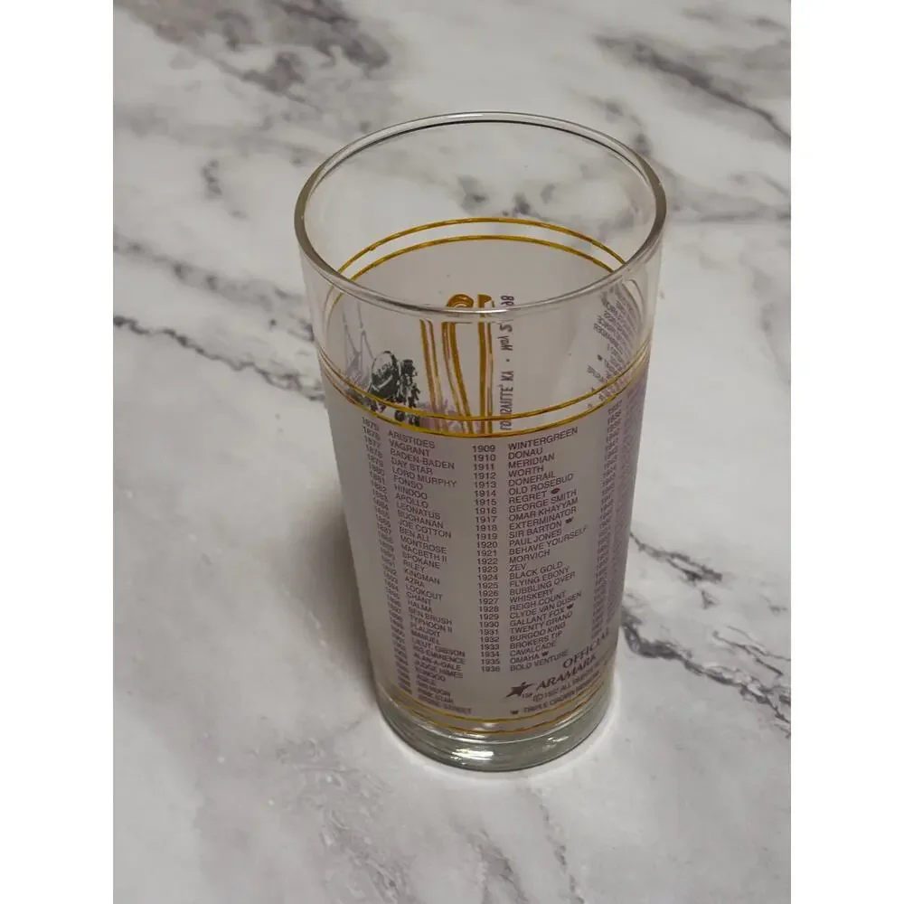 1998 Kentucky Derby Official 124 Churchill Downs Vintage Julep Glass Louisville